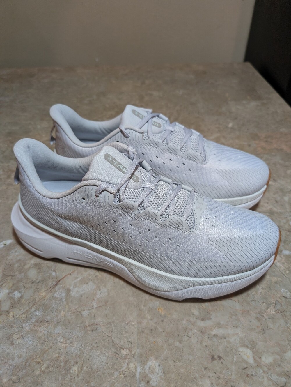 Under Armour Infinite Pro UA Slit White Quartz Cushioned Shoes Men's Size 11